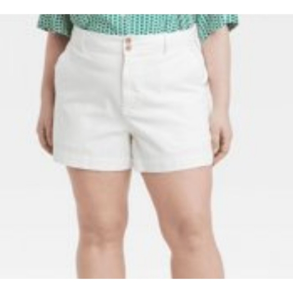 A New Day High Rise shorts White Size 17 - Picture 1 of 10